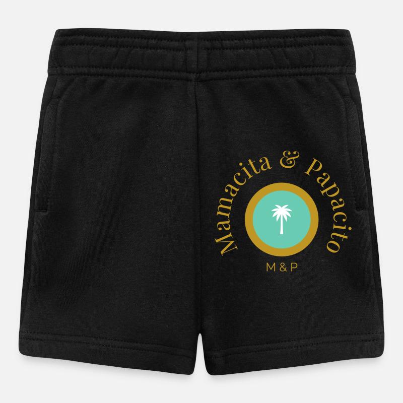 Logo du Palmier Tropical M&P - Short Bébé - noir
