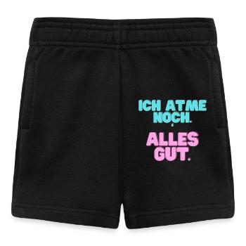 Ich_atme_noch - Baby Shorts - Schwarz - Vorne