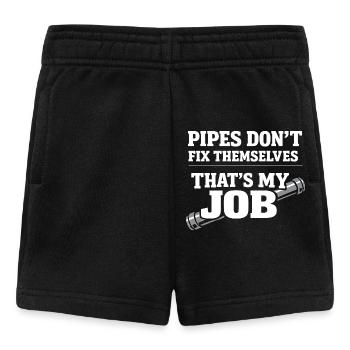 Pfeifenflüsterer, Klempnerhandwerk, Humor-geschenk - Baby Shorts - Schwarz - Vorne
