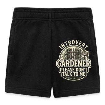 Introvert Gärtner Bitte Nicht Ansprechen - Baby Shorts - Schwarz - Vorne