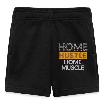Home Hustle, t-shirt Home Muscle - Short Bébé - noir - Devant