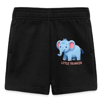 Pink Eared Elephant - Baby Shorts - black - Front
