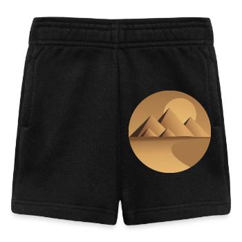 Cercle des pyramides solaires du désert - Short Bébé - noir - Devant