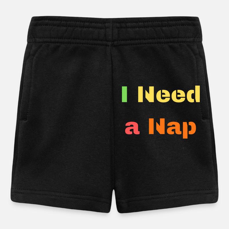 Ich brauche ein Nickerchen-Shirt – Lazy Mood Tee - Baby Shorts - Schwarz