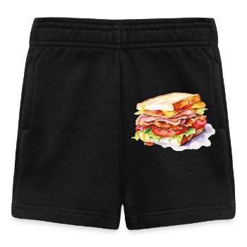 Sandwich Illustration - Short Bébé - noir - Devant