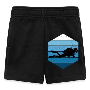 Pure diving focus - Baby Shorts - black - Front