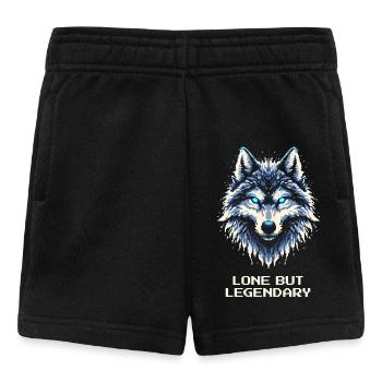 Solitaire mais légendaire | Loup Solitaire - Short Bébé - noir - Devant