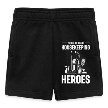 Funny Cleaning Team Motive Cleaning Company - Baby Shorts - black - Front