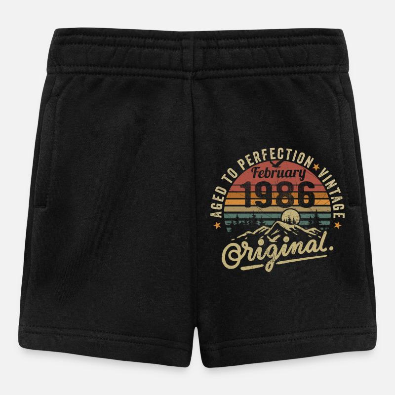 Février 1986 - Short Bébé - noir