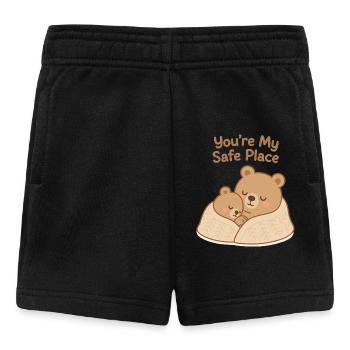 Bärenliebe – Tu es mon refuge - Short Bébé - noir - Devant
