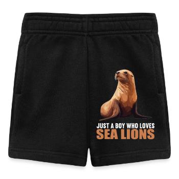Lions de mer Lion de mer - Short Bébé - noir - Devant