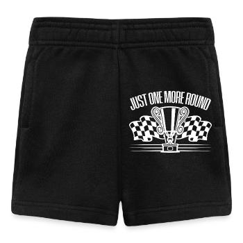 Just An exTra Round Slot Car Drag Racing Gift - Baby Shorts - black - Front