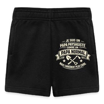 Papa Landschaftsgestalter Bestes Gärtnergeschenk - Baby Shorts - Schwarz - Vorne
