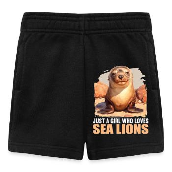 Lions de mer Lion de mer - Short Bébé - noir - Devant