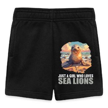 Lions de mer Lion de mer - Short Bébé - noir - Devant
