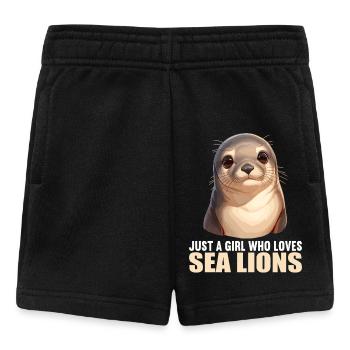 Lions de mer Lion de mer - Short Bébé - noir - Devant