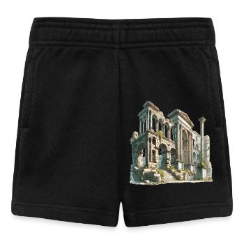 Antike Ruinen Architektur Illustration - Baby Shorts - Schwarz - Vorne