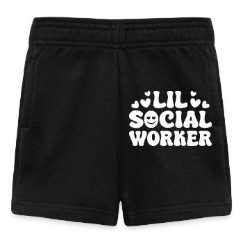 Social Worker Quota Lil Social Worker Social Work - Baby Shorts - black - Front