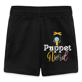Puppet Nerd Marionette Art - Baby Shorts - black - Front