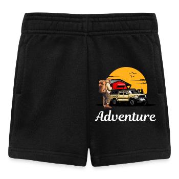 Abenteuerpfad Campingroadtrip - Baby Shorts - Schwarz - Vorne