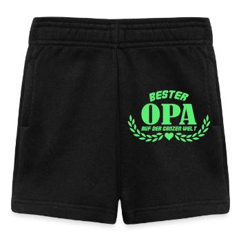 Bester Opa auf der ganzen Welt - Baby Shorts - Schwarz - Vorne