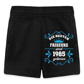 Geburtstag 1985 Friseur Kollege Frisör Jahrgang 85 - Baby Shorts - Schwarz - Vorne