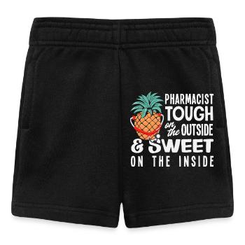 Ananas-apothekerin Süße, Harte Apotheke - Baby Shorts - Schwarz - Vorne