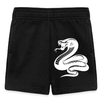 Snake Python Silhouette - Baby Shorts - black - Front