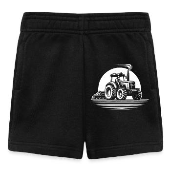Cooles Traktor Design für echte Landwirte - Baby Shorts - Schwarz - Vorne