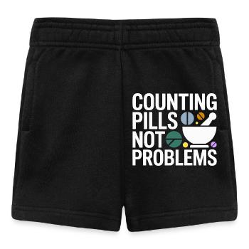 Pharmacien de détail comptant les pilules sur ordonnance - Short Bébé - noir - Devant