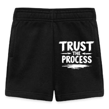 Trust the Process Lettering with Arrows Graphic - Baby Shorts - black - Front