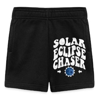 Chasseur d’éclipse solaire blanc - Short Bébé - noir - Devant