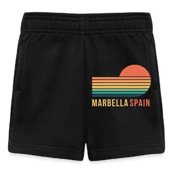 Marbella, Espagne - Short Bébé - noir - Devant