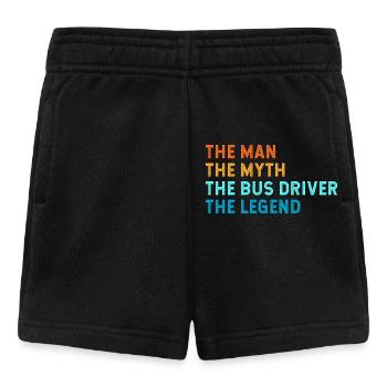 Chauffeur de bus scolaire Chauffeur de bus Bus scolaire - Short Bébé - noir - Devant