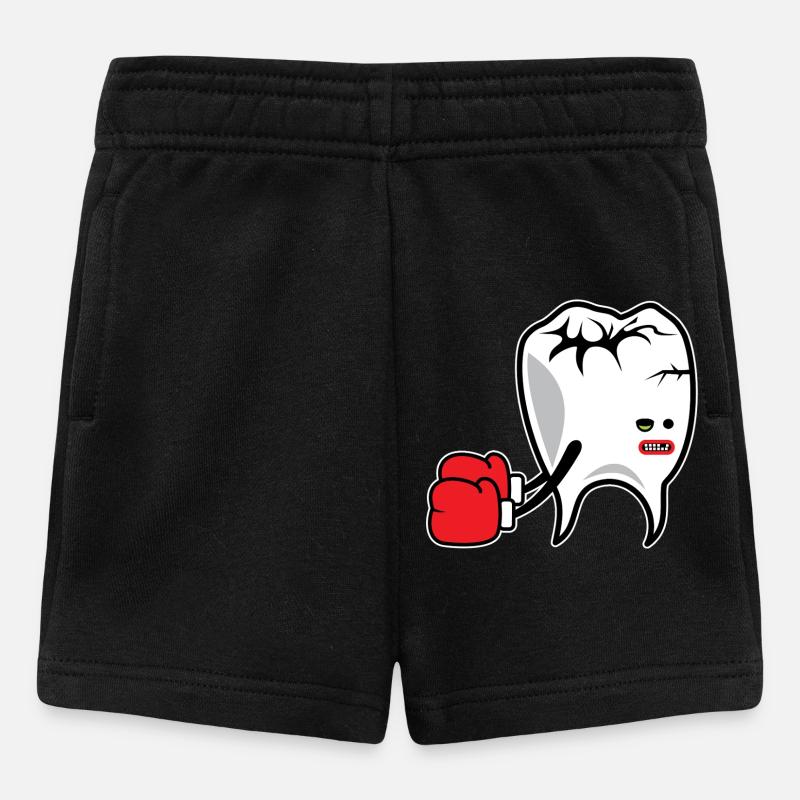 Tooth Boxer K.o. - Baby Shorts - Schwarz
