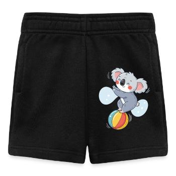 Koala-Jongleur auf einem bunten Ball - Baby Shorts - Schwarz - Vorne