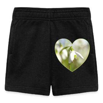 Conception du Cœur du Perce-Neige - Short Bébé - noir - Devant