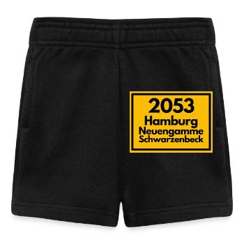 ALTE POSTLEITZAHL PLZ 2053 HAMBURG NEUENGAMME ELBE - Baby Shorts - Schwarz - Vorne