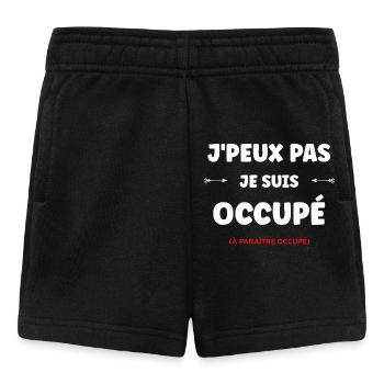 J'peux pas je suis occupé - Short Bébé - noir - Devant