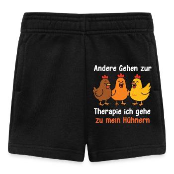 coq d’élevage de volaille drôle de poulet - Short Bébé - noir - Devant