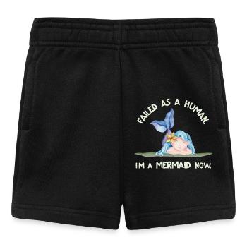 Failed as a Human – I’m a Mermaid Now - Baby Shorts - Schwarz - Vorne