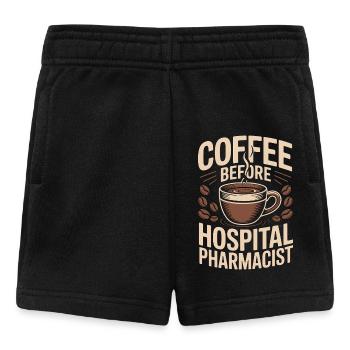Hospital Pharmacist Coffee Inpatient Coffee Lover - Baby Shorts - Schwarz - Vorne