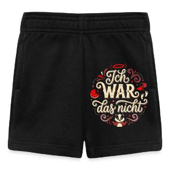Ce n’était pas moi – une typographie ludique - Short Bébé - noir - Devant