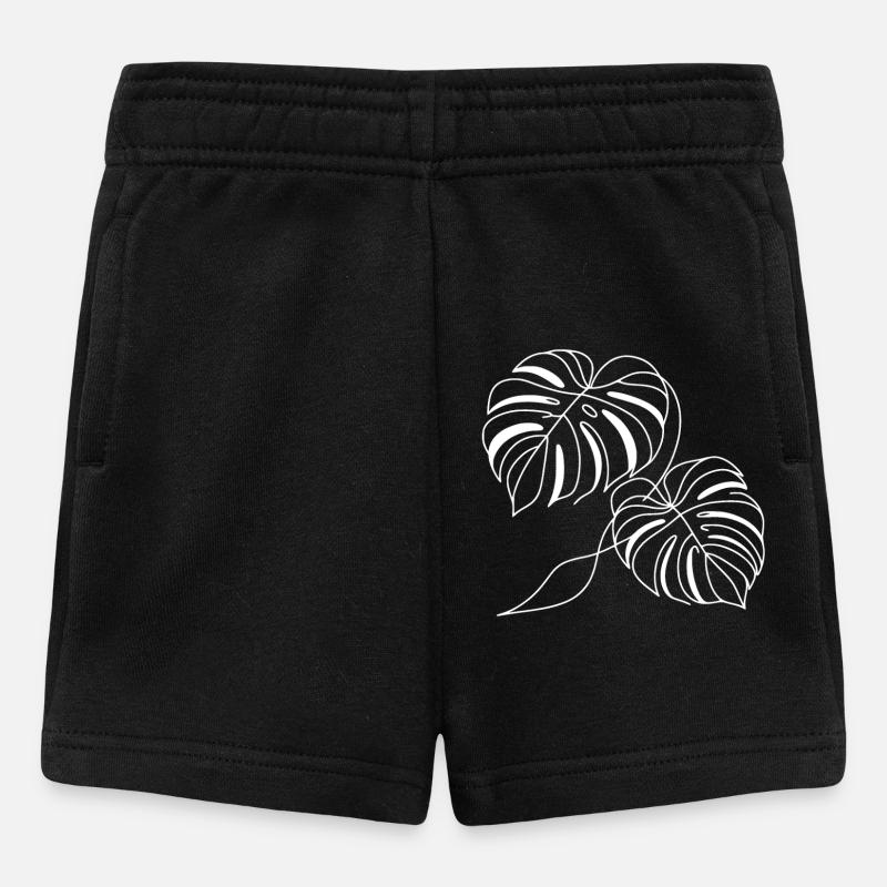 Monstera - Short Bébé - noir