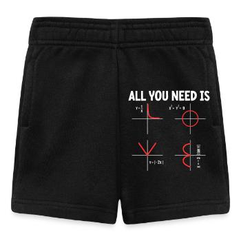 What part of don't you mess up math - Baby Shorts - black - Front