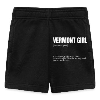 Vermont Girl: Authentisch & Beständig - Baby Shorts - Schwarz - Vorne