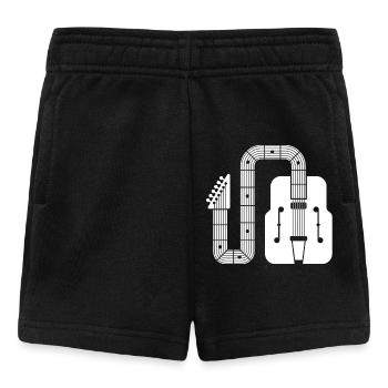Abstract Shape Retro-Gitarre - Baby Shorts - Schwarz - Vorne