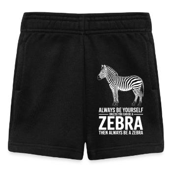 Zebra Sayings Zebras Funny Zebra Gift - Baby Shorts - black - Front