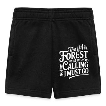 The Forest is Calling & I Must Go - Baby Shorts - black - Front