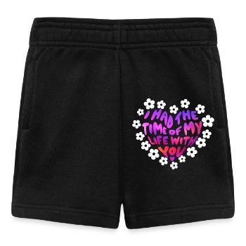 Ich hatte die Zeit meines Lebens mit dir - Baby Shorts - Schwarz - Vorne